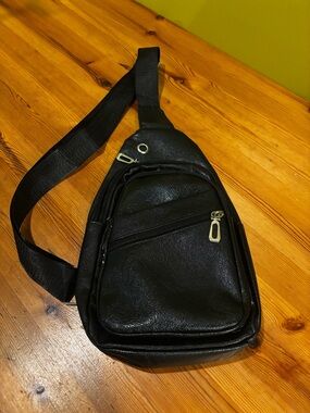 Black Sling Bag - Unbranded Men's Crossbody0712